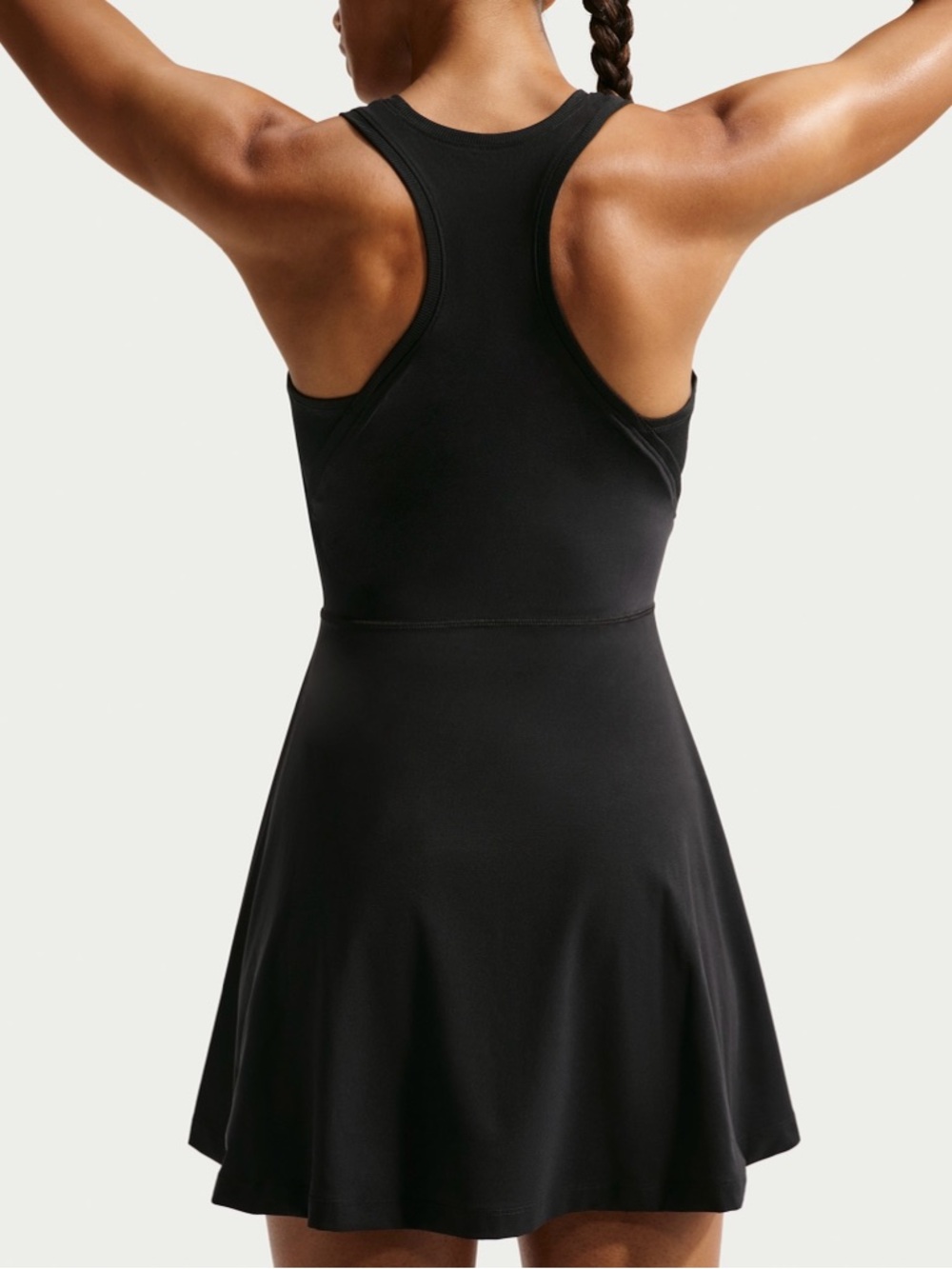 NWT $85 Nike Victory Women's Dri-FIT Tennis Dress Tight Fit XS Black No Shorts - Picture 2 of 6